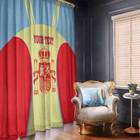 Spain 2026 Football Custom Window Curtain Espana La Roja Sporty Style