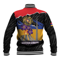 Armenian Genocide Remembrance Day Baseball Jacket Tsitsernakaberd 110th Anniversary Never Forget