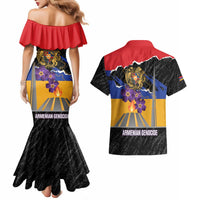 Armenian Genocide Remembrance Day Couples Matching Mermaid Dress and Hawaiian Shirt Tsitsernakaberd 110th Anniversary Never Forget