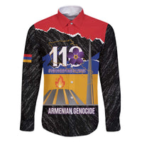 Armenian Genocide Remembrance Day Family Matching Off The Shoulder Long Sleeve Dress and Hawaiian Shirt Tsitsernakaberd 110th Anniversary Never Forget