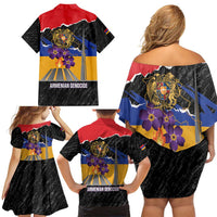 Armenian Genocide Remembrance Day Family Matching Off Shoulder Short Dress and Hawaiian Shirt Tsitsernakaberd 110th Anniversary Never Forget