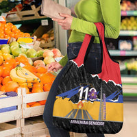 Armenian Genocide Remembrance Day Grocery Bag Tsitsernakaberd 110th Anniversary Never Forget