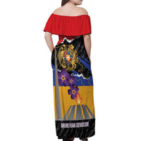 Armenian Genocide Remembrance Day Off Shoulder Maxi Dress Tsitsernakaberd 110th Anniversary Never Forget