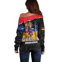 Armenian Genocide Remembrance Day Off Shoulder Sweater Tsitsernakaberd 110th Anniversary Never Forget
