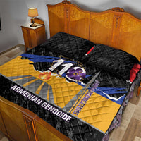 Armenian Genocide Remembrance Day Quilt Bed Set Tsitsernakaberd 110th Anniversary Never Forget