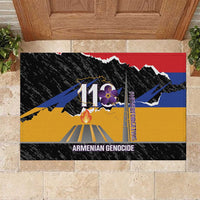 Armenian Genocide Remembrance Day Rubber Doormat Tsitsernakaberd 110th Anniversary Never Forget