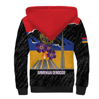 Armenian Genocide Remembrance Day Sherpa Hoodie Tsitsernakaberd 110th Anniversary Never Forget