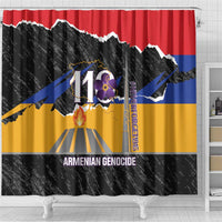 Armenian Genocide Remembrance Day Shower Curtain Tsitsernakaberd 110th Anniversary Never Forget