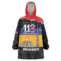Armenian Genocide Remembrance Day Wearable Blanket Hoodie Tsitsernakaberd 110th Anniversary Never Forget