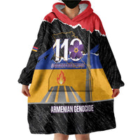 Armenian Genocide Remembrance Day Wearable Blanket Hoodie Tsitsernakaberd 110th Anniversary Never Forget