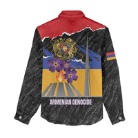 Armenian Genocide Remembrance Day Women Casual Shirt Tsitsernakaberd 110th Anniversary Never Forget