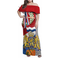 Netherlands Dodenherdenking Family Matching Off Shoulder Maxi Dress and Hawaiian Shirt Martyrs' Day Honoring All Victims Of War