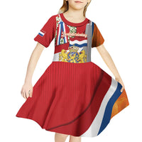 Netherlands Dodenherdenking Kid Short Sleeve Dress Martyrs' Day Honoring All Victims Of War