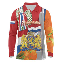 Netherlands Dodenherdenking Long Sleeve Polo Shirt Martyrs' Day Honoring All Victims Of War