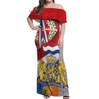 Netherlands Dodenherdenking Off Shoulder Maxi Dress Martyrs' Day Honoring All Victims Of War