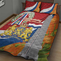 Netherlands Dodenherdenking Quilt Bed Set Martyrs' Day Honoring All Victims Of War