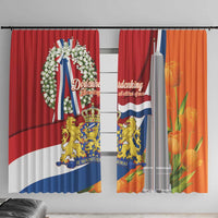 Netherlands Dodenherdenking Window Curtain Martyrs' Day Honoring All Victims Of War