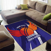 Custom Lucknow India Cricket Area Rug Go Champions