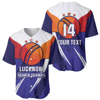 Custom Lucknow India Cricket Baseball Jersey Go Champions