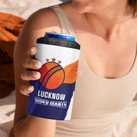 Custom Lucknow India Cricket 4 in 1 Can Cooler Tumbler Go Champions