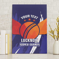Custom Lucknow India Cricket Canvas Wall Art Go Champions