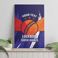 Custom Lucknow India Cricket Canvas Wall Art Go Champions