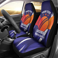 Custom Lucknow India Cricket Car Seat Cover Go Champions