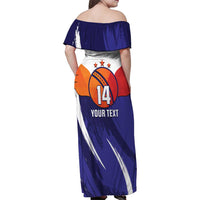 Custom Lucknow India Cricket Family Matching Off Shoulder Maxi Dress and Hawaiian Shirt Go Champions