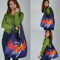 Custom Lucknow India Cricket Grocery Bag Go Champions