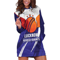 Custom Lucknow India Cricket Hoodie Dress Go Champions