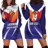 Custom Lucknow India Cricket Hoodie Dress Go Champions