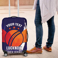 Custom Lucknow India Cricket Luggage Cover Go Champions