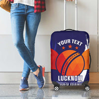 Custom Lucknow India Cricket Luggage Cover Go Champions