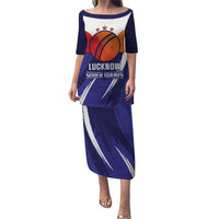 Custom Lucknow India Cricket Puletasi Go Champions