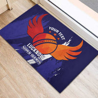 Custom Lucknow India Cricket Rubber Doormat Go Champions