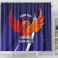 Custom Lucknow India Cricket Shower Curtain Go Champions