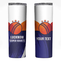 Custom Lucknow India Cricket Skinny Tumbler Go Champions