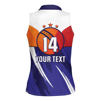 Custom Lucknow India Cricket Women Sleeveless Polo Shirt Go Champions