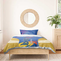 Custom Mumbai India Cricket Bedding Set Go Champions