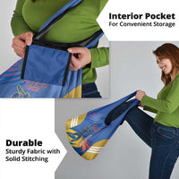 Custom Mumbai India Cricket Grocery Bag Go Champions