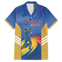 Custom Mumbai India Cricket Hawaiian Shirt Go Champions