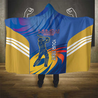 Custom Mumbai India Cricket Hooded Blanket Go Champions
