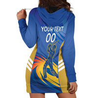 Custom Mumbai India Cricket Hoodie Dress Go Champions