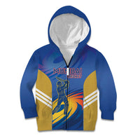 Custom Mumbai India Cricket Kid Hoodie Go Champions
