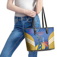 Custom Mumbai India Cricket Leather Tote Bag Go Champions