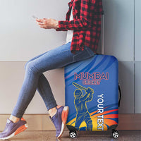 Custom Mumbai India Cricket Luggage Cover Go Champions