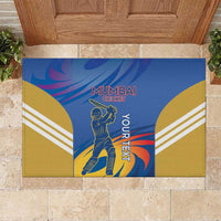 Custom Mumbai India Cricket Rubber Doormat Go Champions