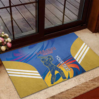Custom Mumbai India Cricket Rubber Doormat Go Champions
