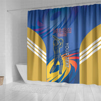 Custom Mumbai India Cricket Shower Curtain Go Champions