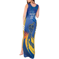 Custom Mumbai India Cricket Tank Maxi Dress Go Champions